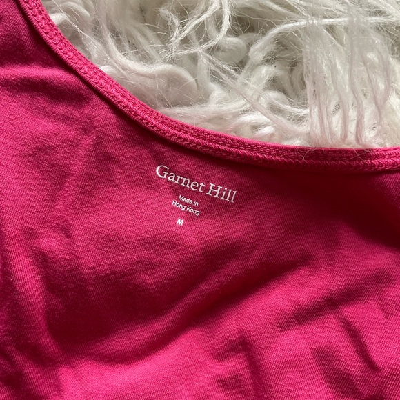 Garnet Hill Piazza Rose Pink Jersey Ruffle Dress - Picture 6 of 10